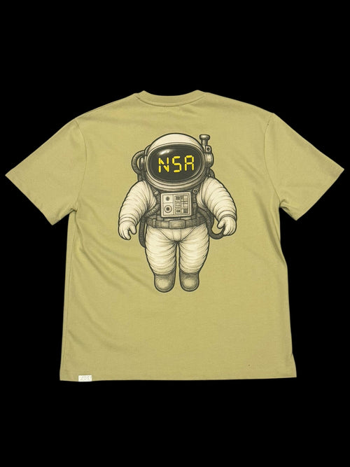 Moon Man Tee Pale Olive Green